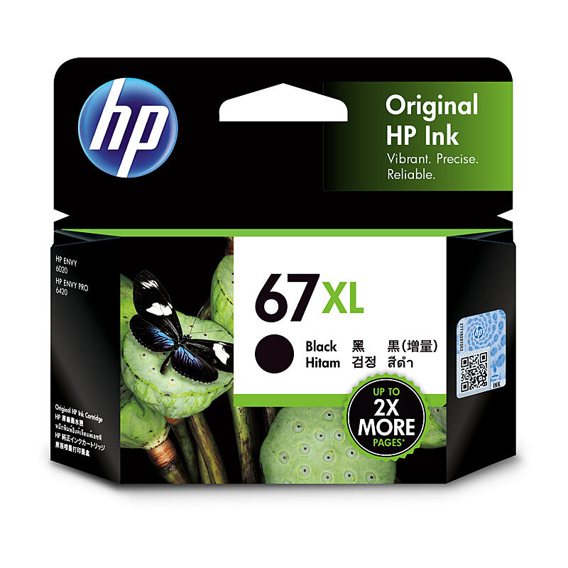 HP #67XL Black Ink 3YM57AA OEM