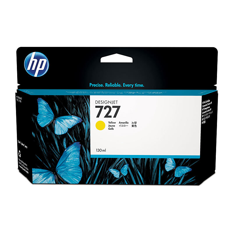 HP #727 130ml Yellow Ink B3P21A OEM
