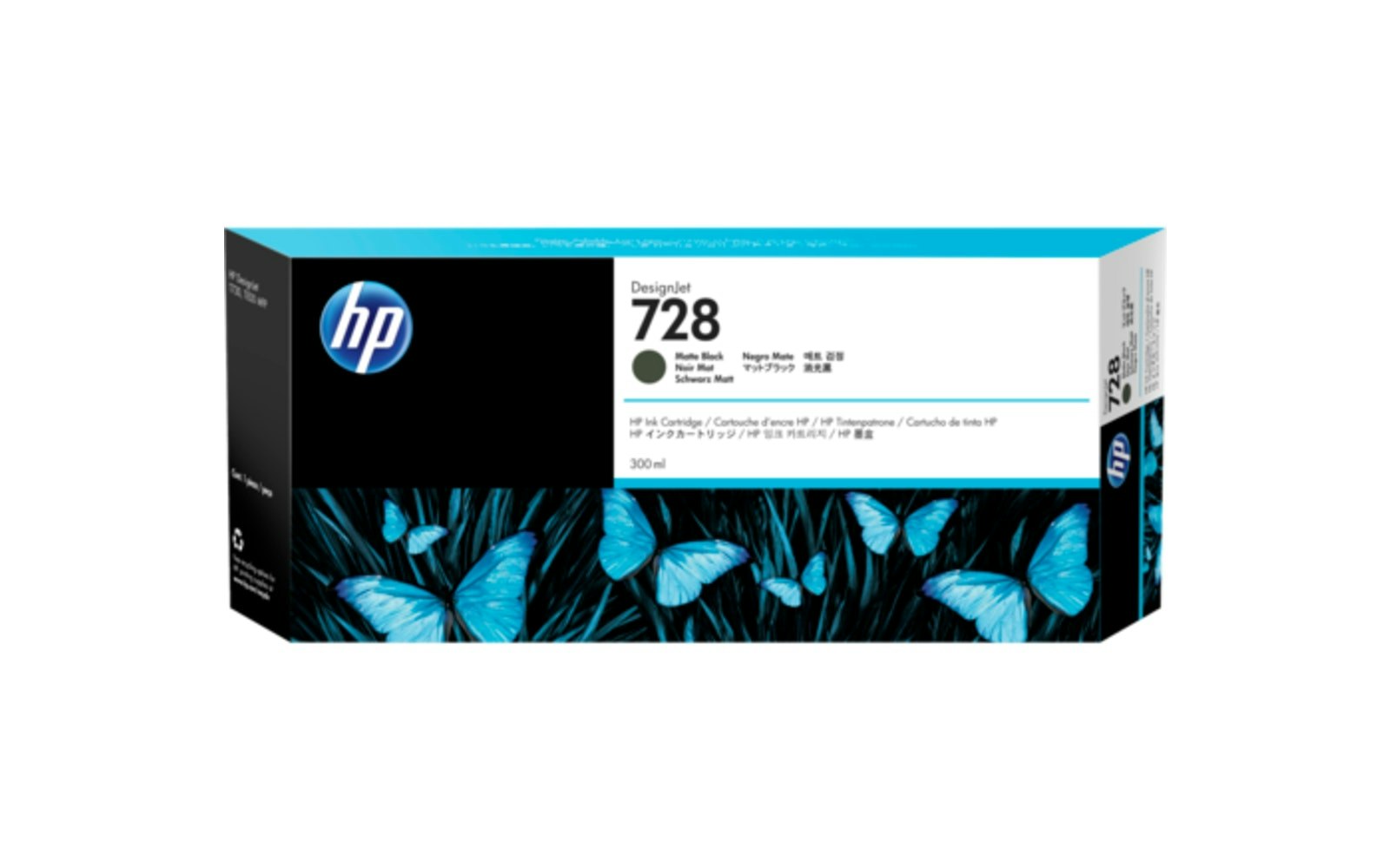 HP #728 300ml Matte Black F9J68A OEM