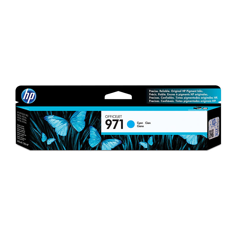 HP #971 Cyan Ink Cartridge CN622AA OEM