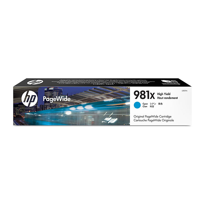 HP #981X Cyan Ink Cartridge L0R09A OEM