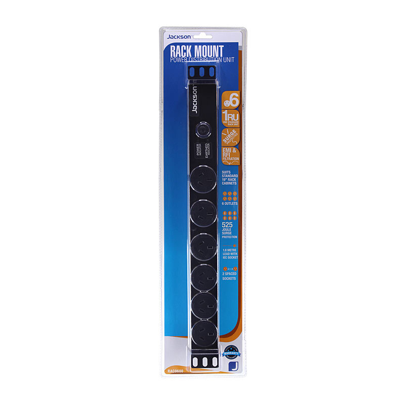 Jackson 6 Way Rack Mount PDU Jackson 6 Way Rack Mount PDU