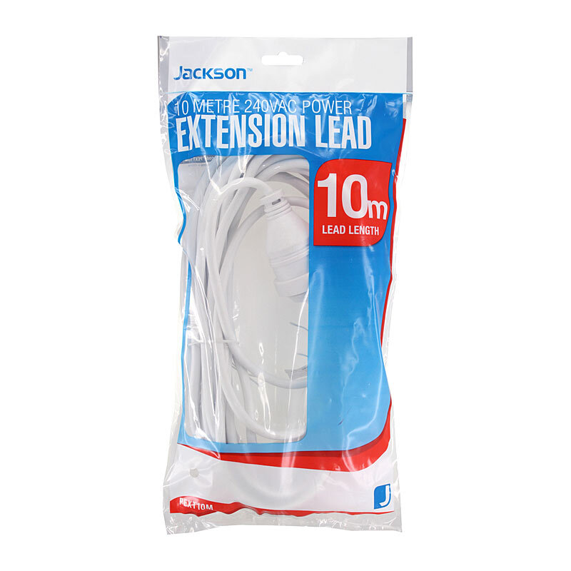 Jackson Ext Lead 10m White Jackson Ext Lead 10m White