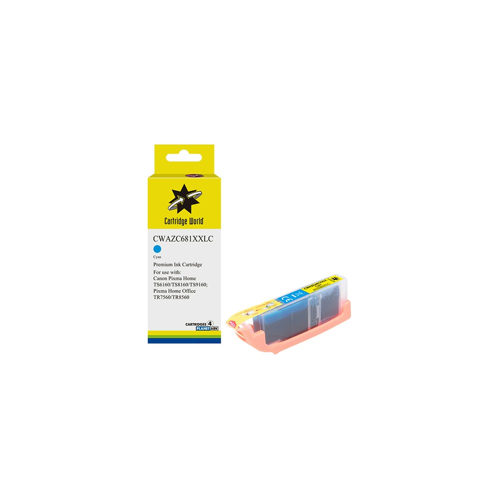 Cartridge World Canon CLI-681XXLC Cyan Ink Cartridge Cartridge World Canon CLI-681XXLC Cyan Ink Cartridge