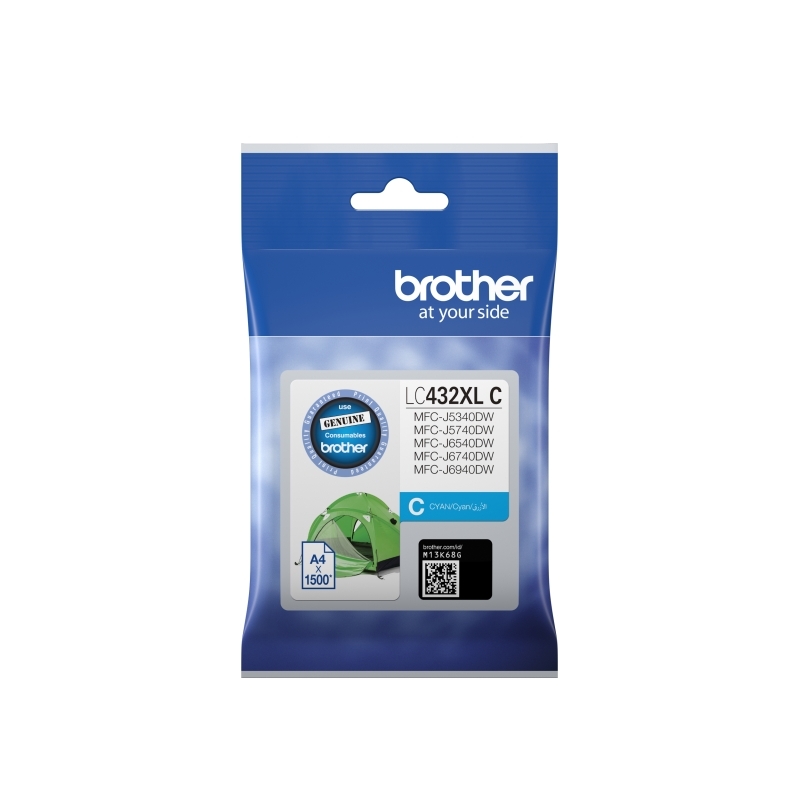 Brother LC-432XL Cyan Ink Cartridge OEM Brother LC-432XL Cyan Ink Cartridge OEM
