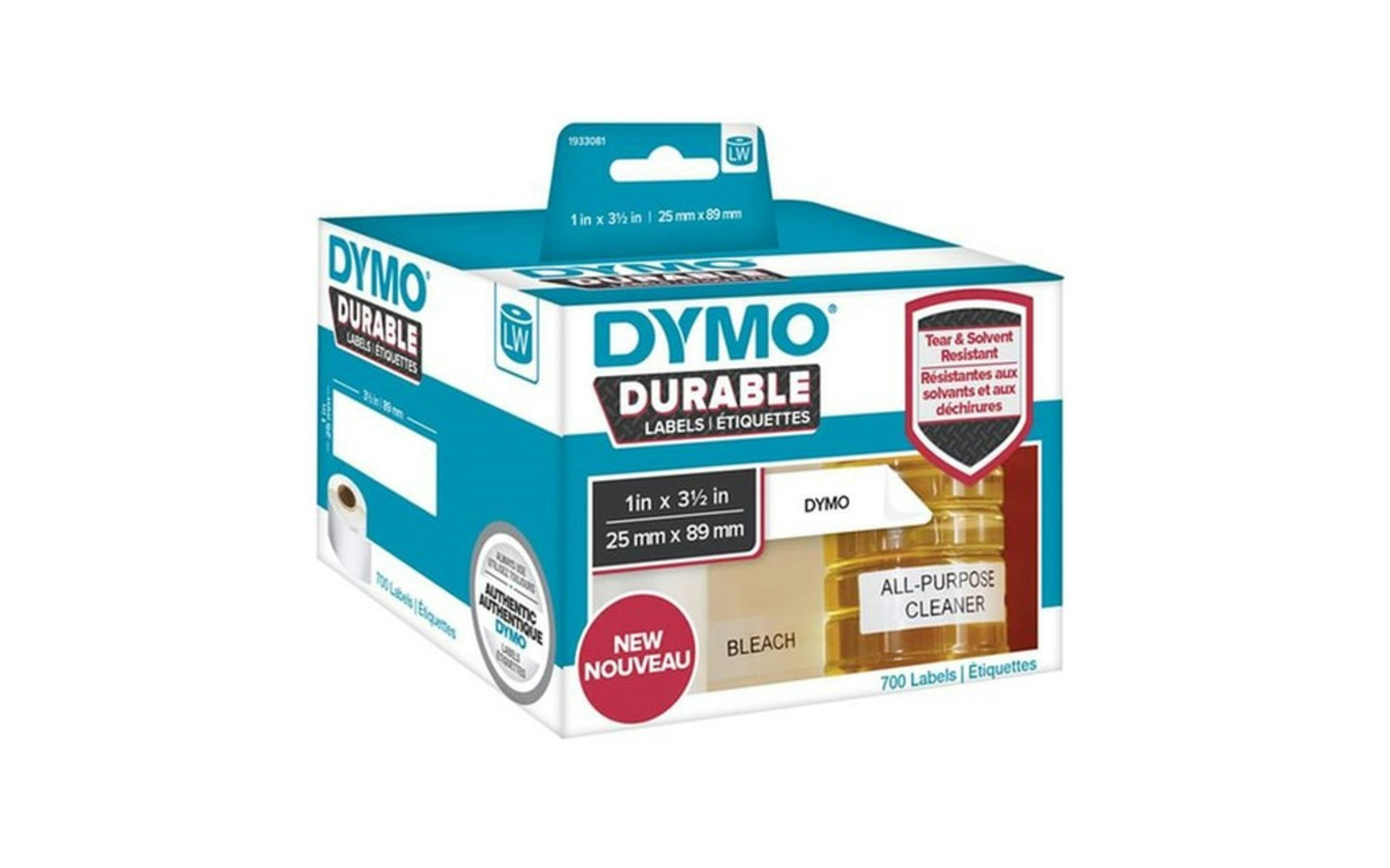 Dymo LW labels - 25mm x 89mm Dymo LW labels - 25mm x 89mm