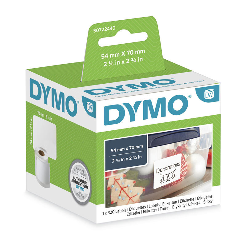 Dymo LW MP Label 54mm x 70mm Dymo LW MP Label 54mm x 70mm