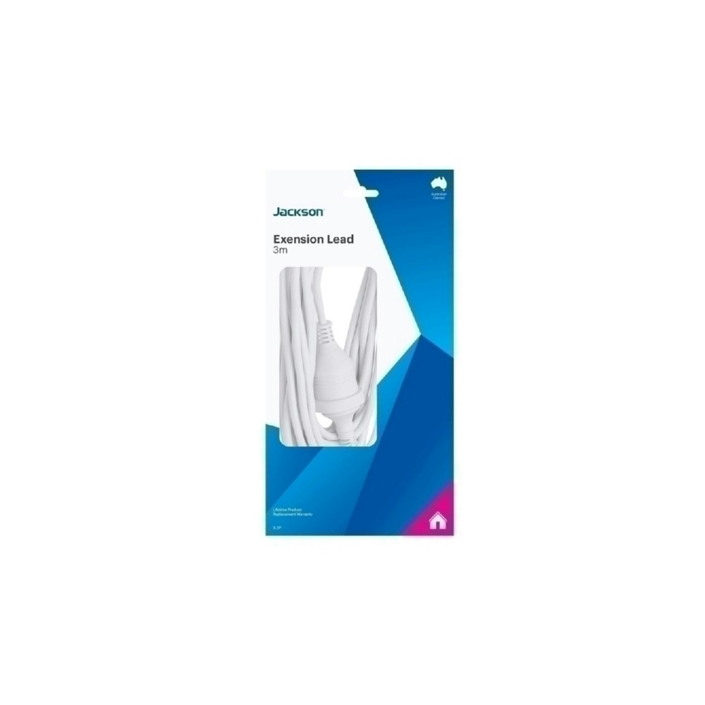 Jackson 3M Ext Lead White Jackson 3M Ext Lead White