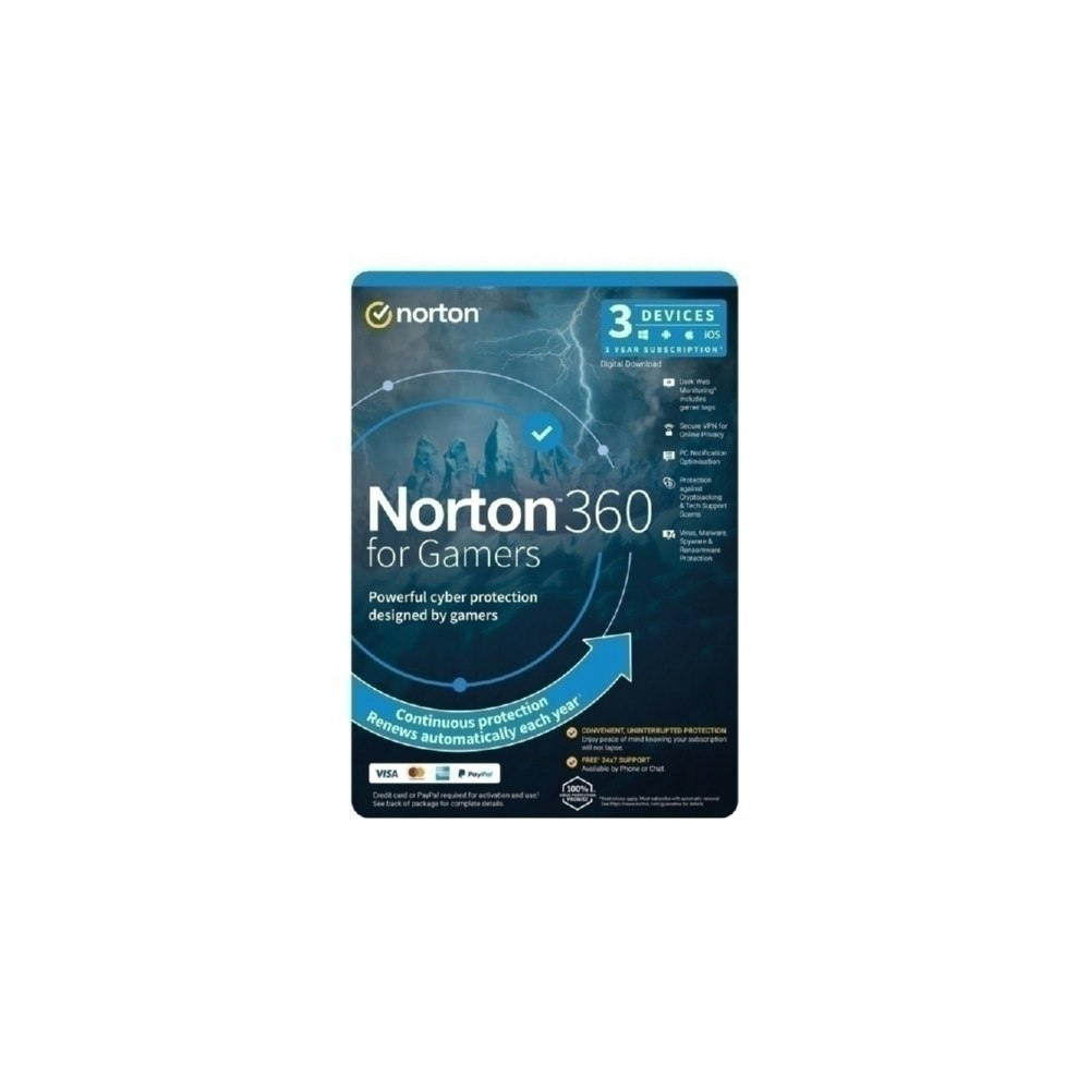 Norton 360 Gamer 1U 3D 1 Yr Norton 360 Gamer 1U 3D 1 Yr