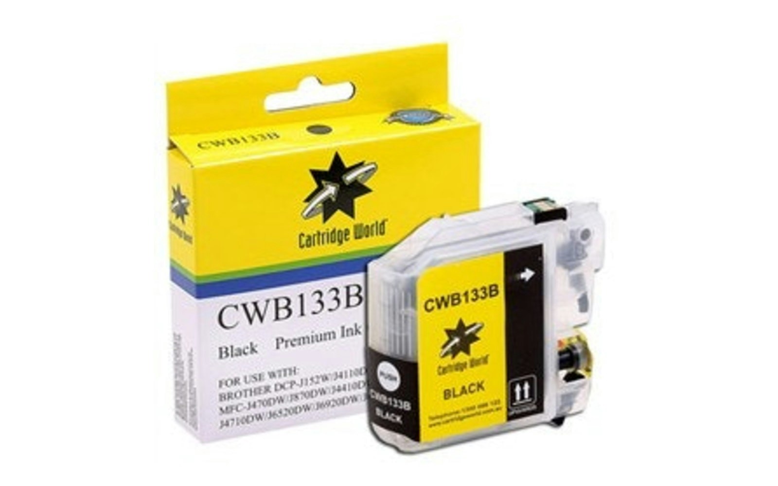 Cartridge World Brother LC-133BK Black Ink Cartridge