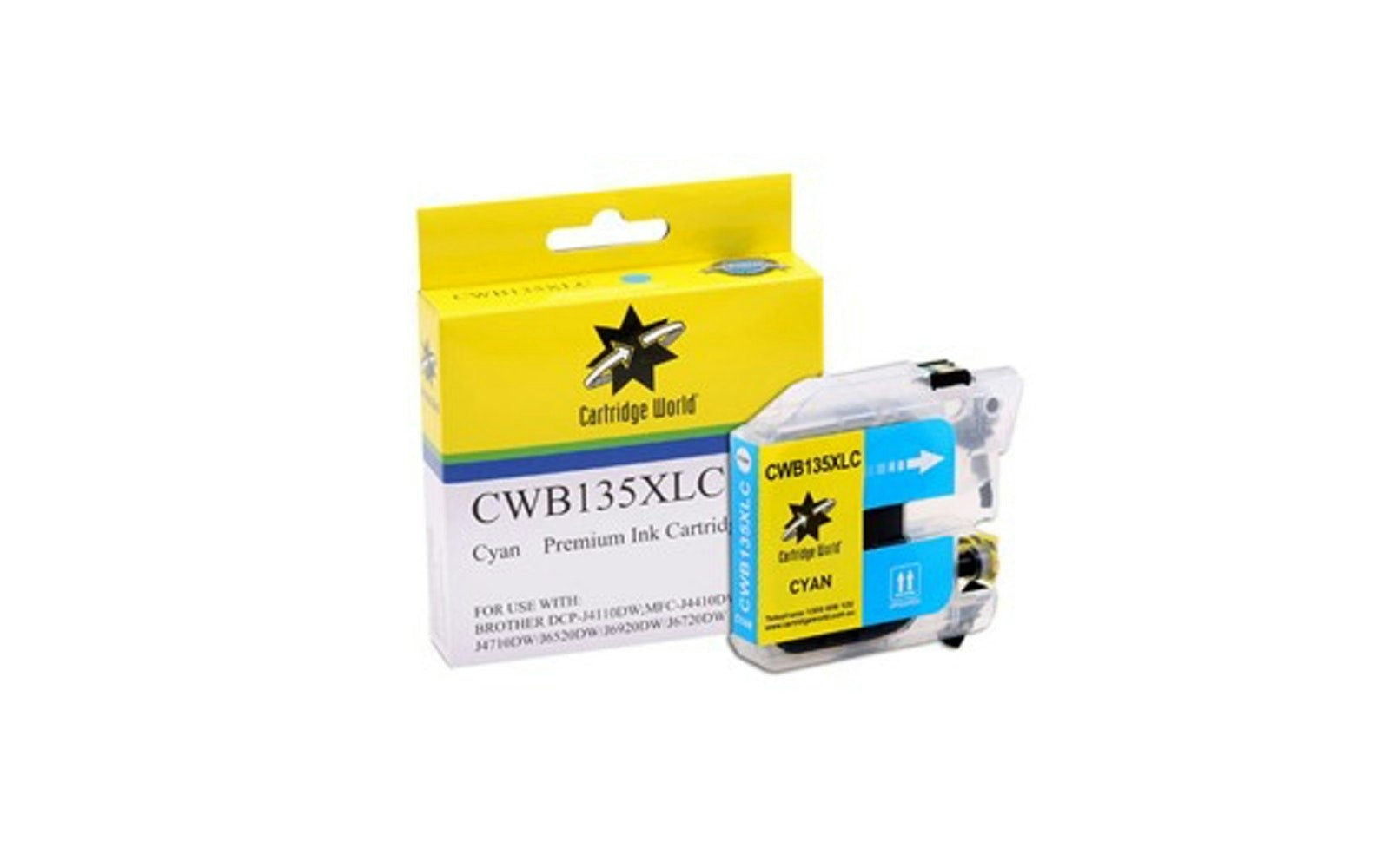 Cartridge World Brother LC-135C Cyan Ink Cartridge Cartridge World Brother LC-135C Cyan Ink Cartridge