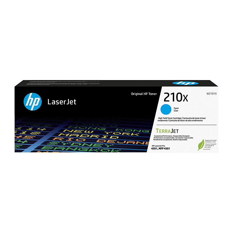 HP #210X Cyan Toner W2101X OEM HP #210X Cyan Toner W2101X OEM