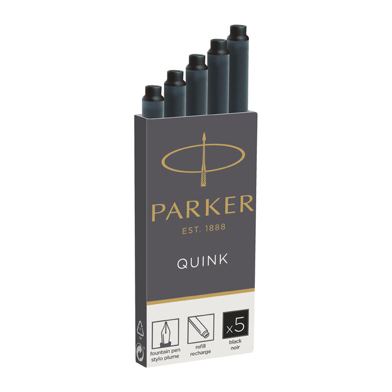 ParkerFountain Refill Blk Packet of 5