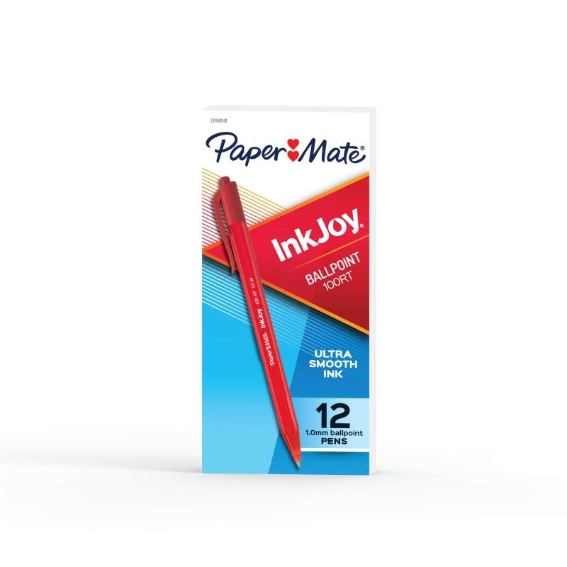 Paper Mate InkJ BP 100RT Red Boxes X 12