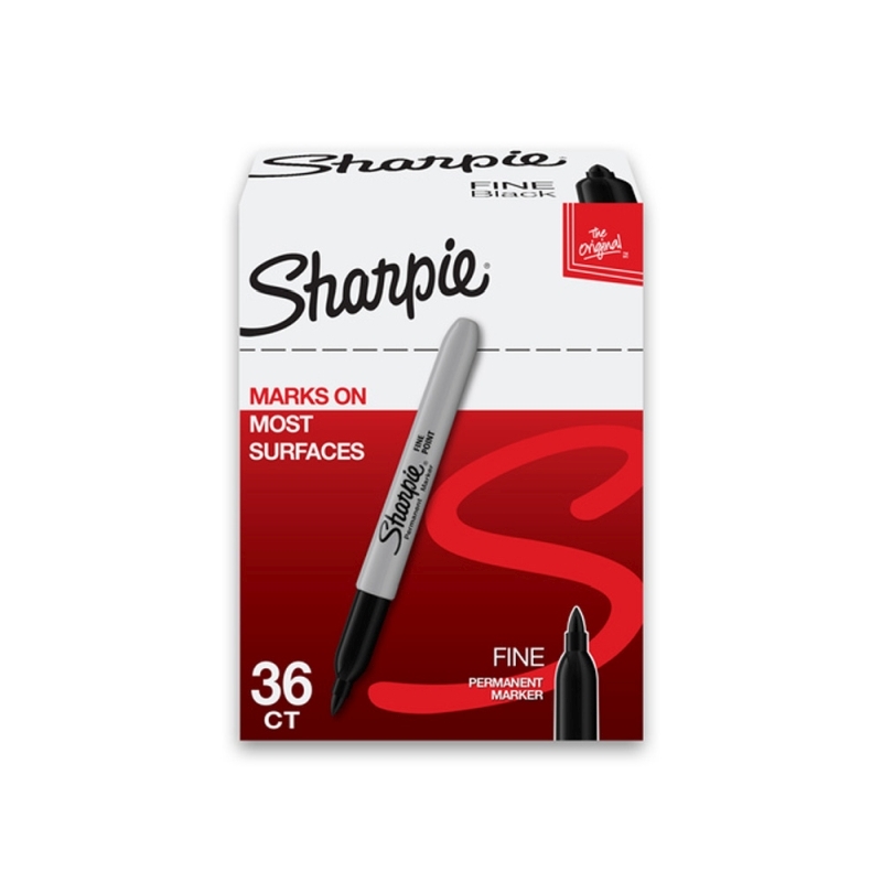 Sharpie Perm Mrk Fine Black Boxes X 36 Sharpie Perm Mrk Fine Black Boxes X 36