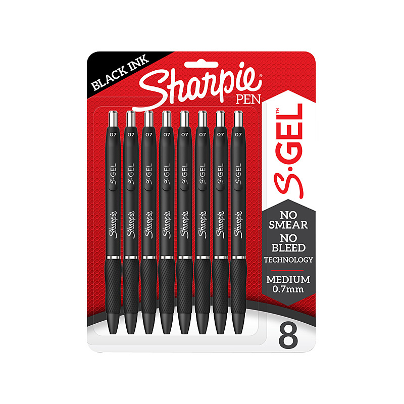 Sharpie RetrPen 0.7 Black Packet of 8 Sharpie RetrPen 0.7 Black Packet of 8
