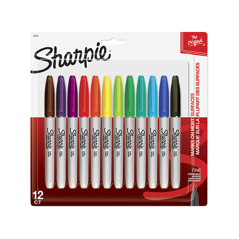 Sharpie Fine Assorted Packet of 12 Sharpie Fine Assorted Packet of 12