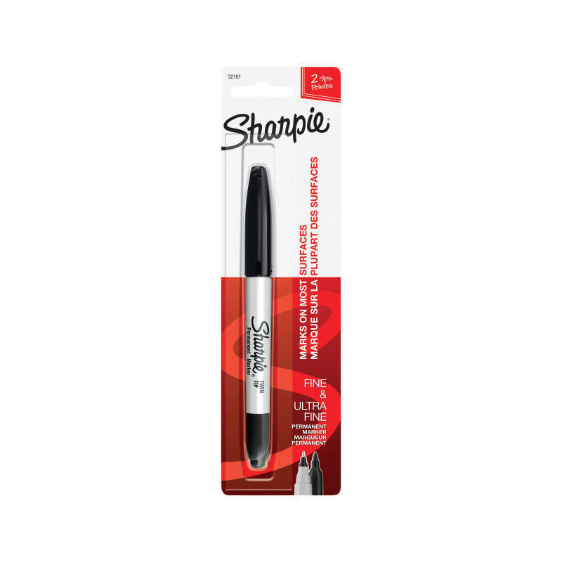 Sharpie Marker TwinTip Black Boxes X 6 Sharpie Marker TwinTip Black Boxes X 6