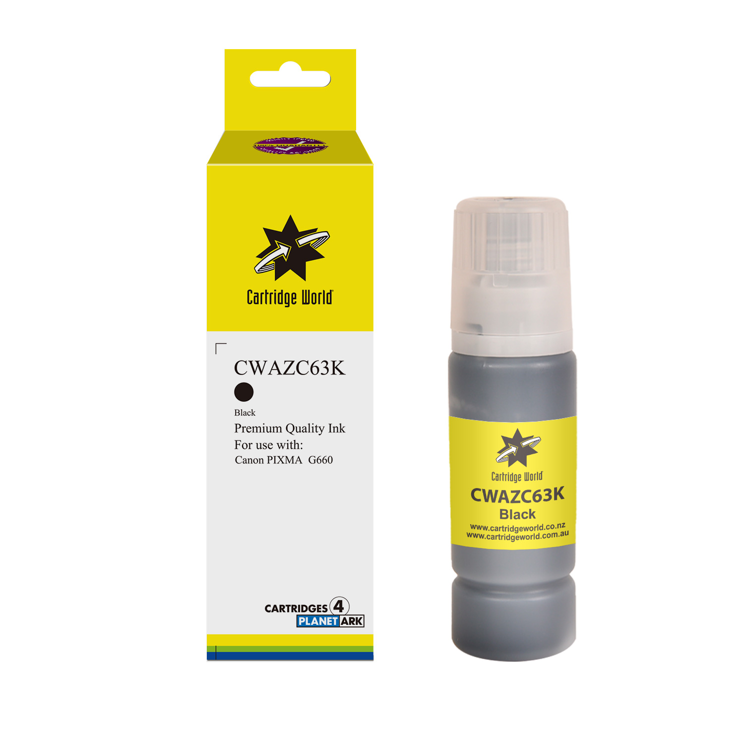 Cartridge World Canon Black Inkjet Bottle GI63 Black Cartridge World Canon Black Inkjet Bottle GI63 Black