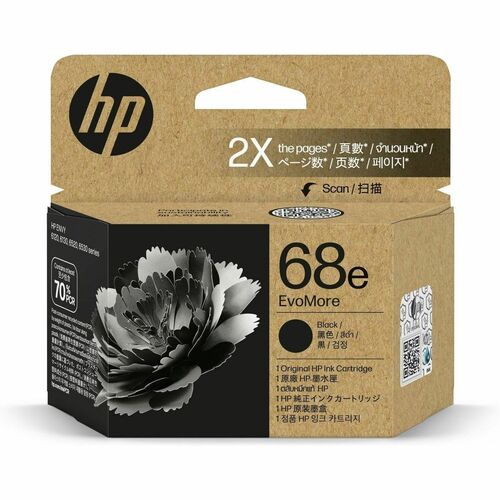 HP #68e Black Ink 7FP22TA OEM