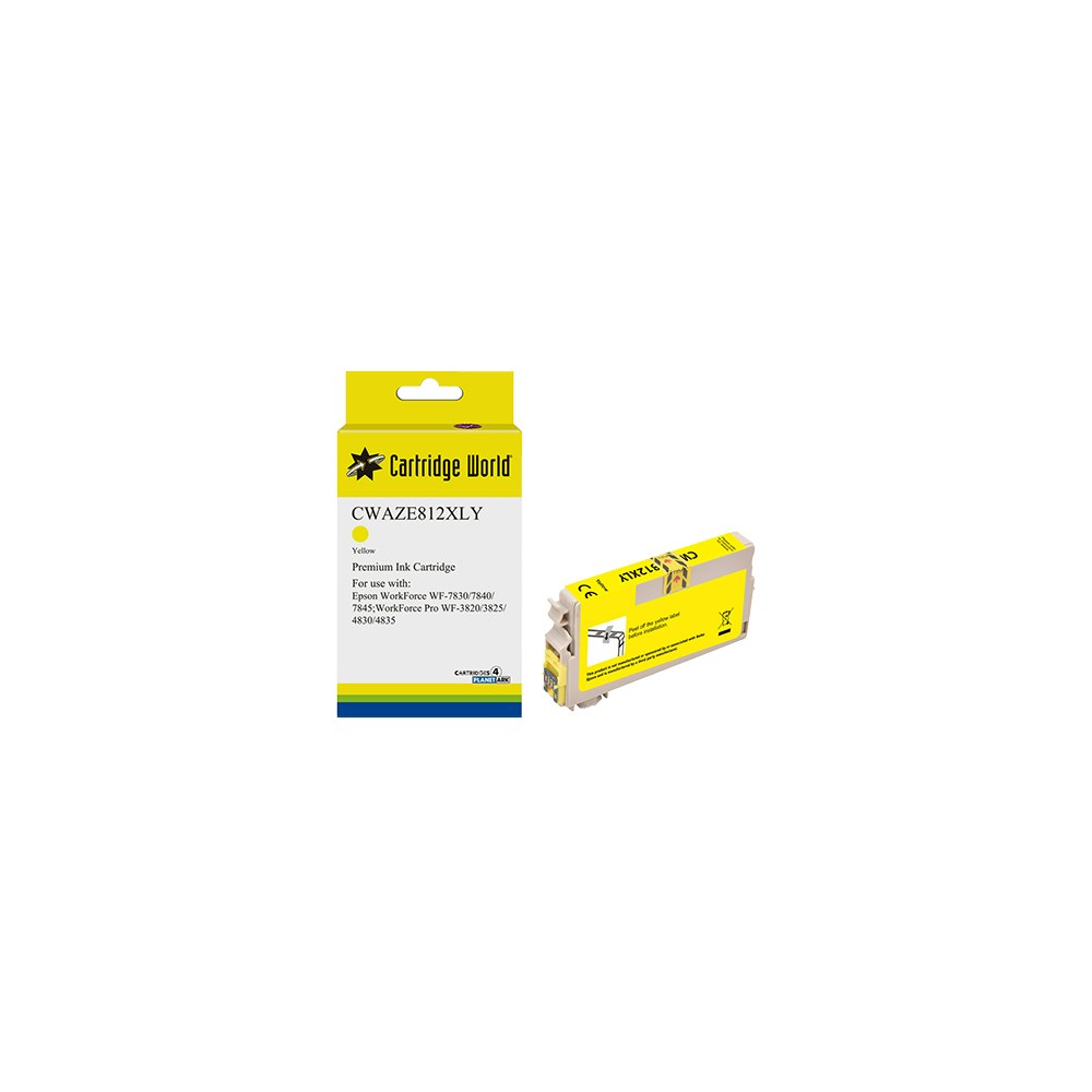 Cartridge World Epson 812XLY Yellow Ink Cartridge Cartridge World Epson 812XLY Yellow Ink Cartridge