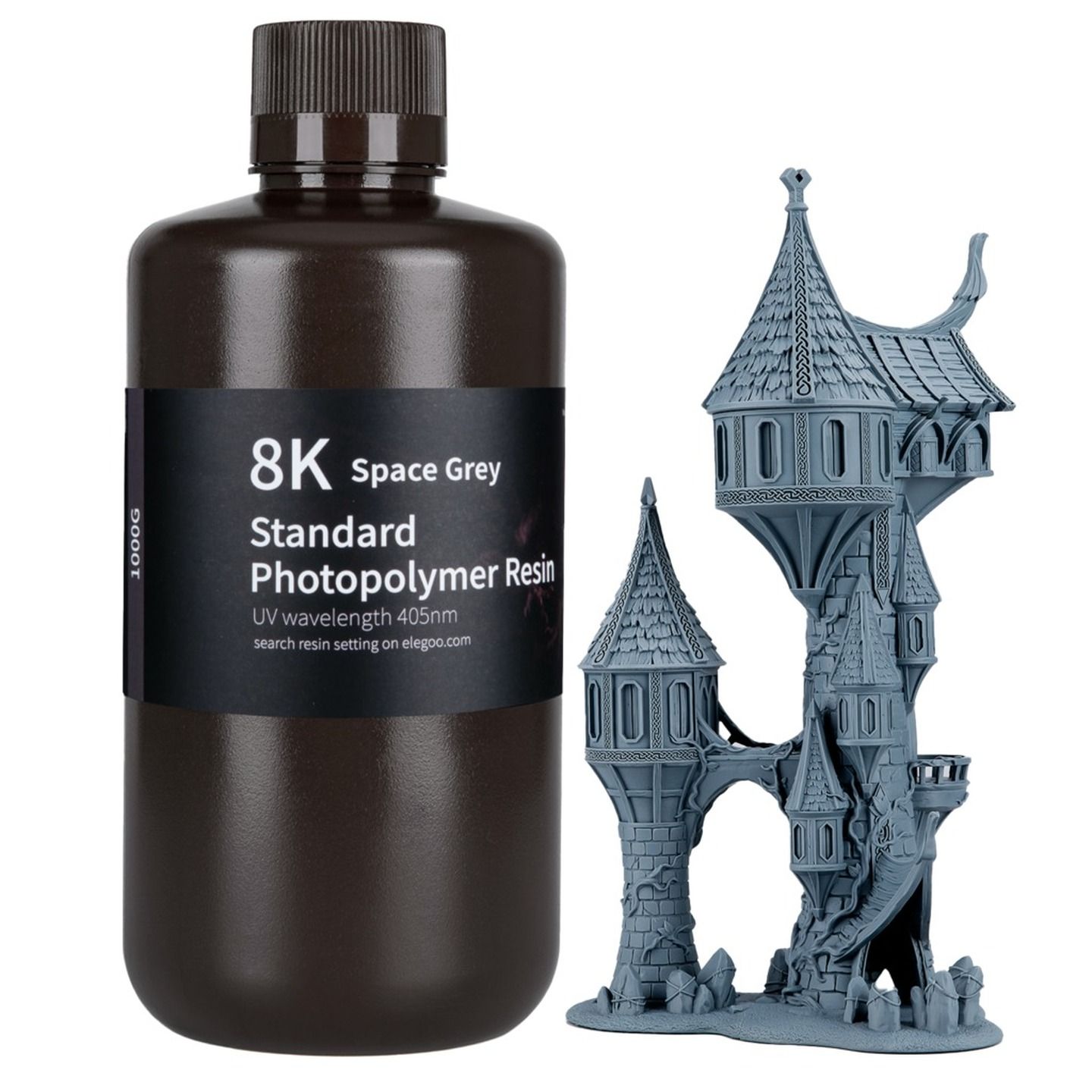 Elegoo 8K Standard Resin Space Grey 1KG TL6547