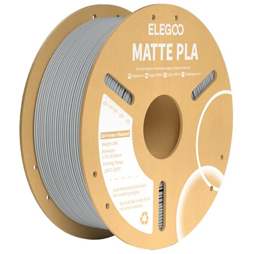 Elegoo PLA Matte Filament Slate Grey 1.75mm 1kg TL6489 Elegoo PLA Matte Filament Slate Grey 1.75mm 1kg TL6489
