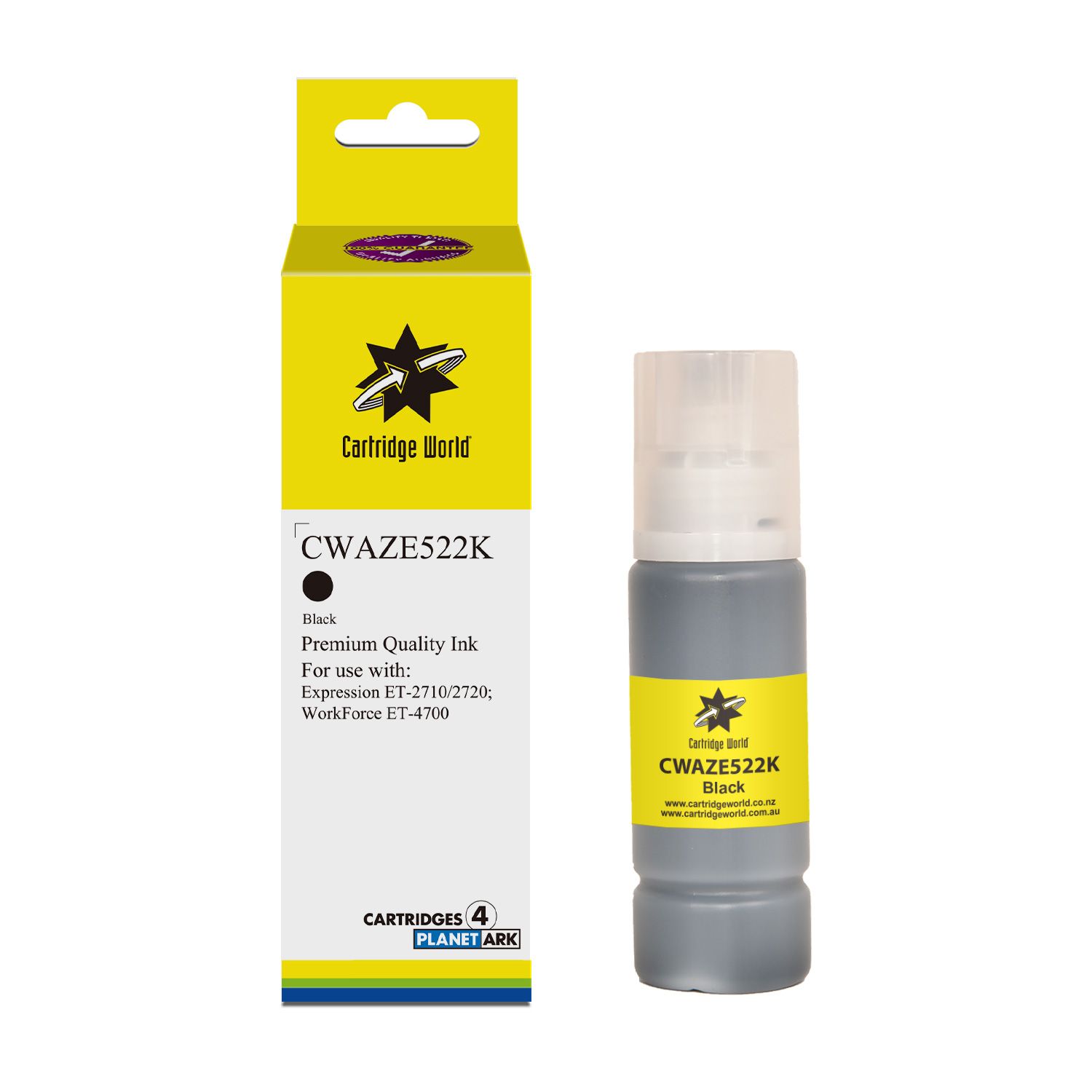 Cartridge World Epson Black Inkjet Bottle T522 Black Cartridge World Epson Black Inkjet Bottle T522 Black
