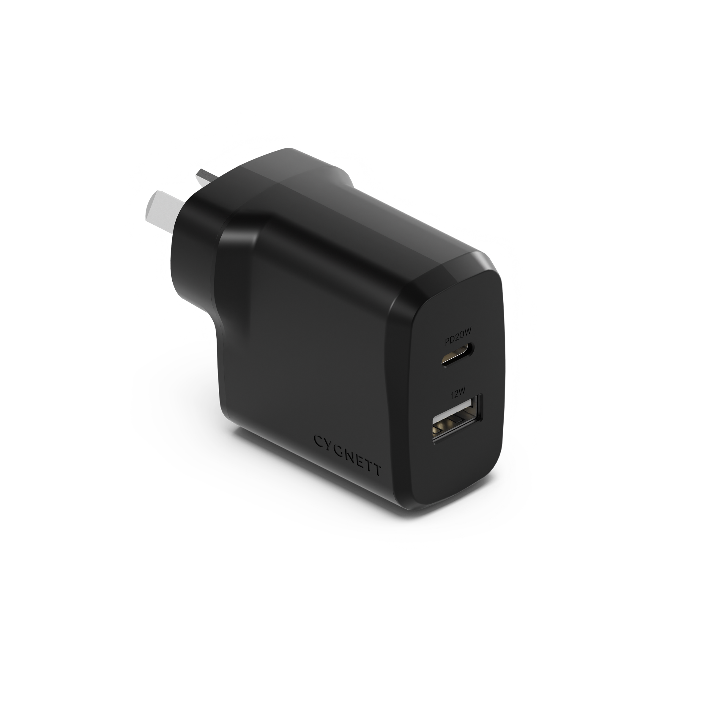 PowerPlus 32W Dual Port Wall Charger – Black