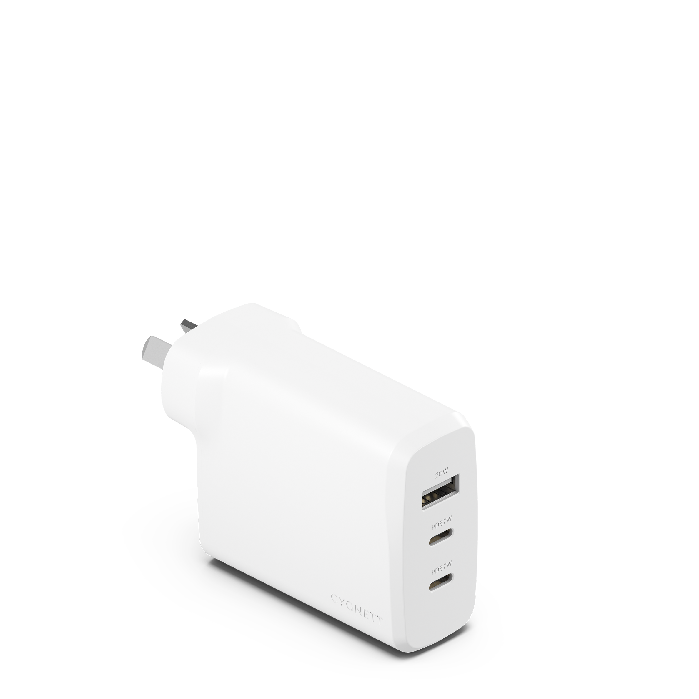 PowerMaxx 87W Multi Port GaN Wall Charger – White