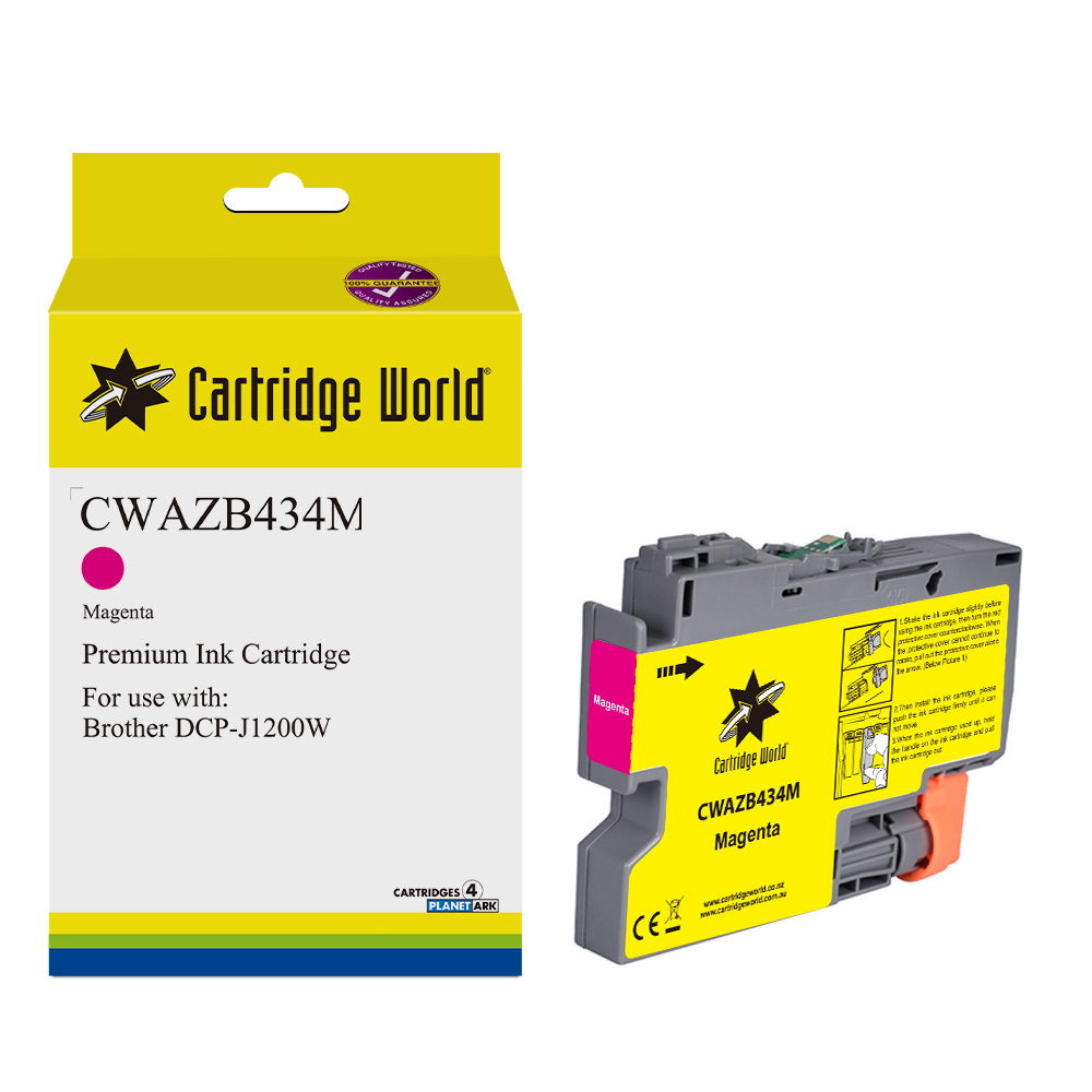 Cartridge World Brother LC434 Magenta Ink Cartridge