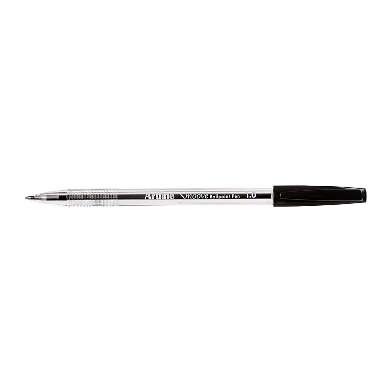 Artline Smoove Ballpoint Pen Medium Black Box 12