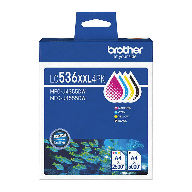 Brother LC-536XXL BCMY Pack Ink Cartridges OEM