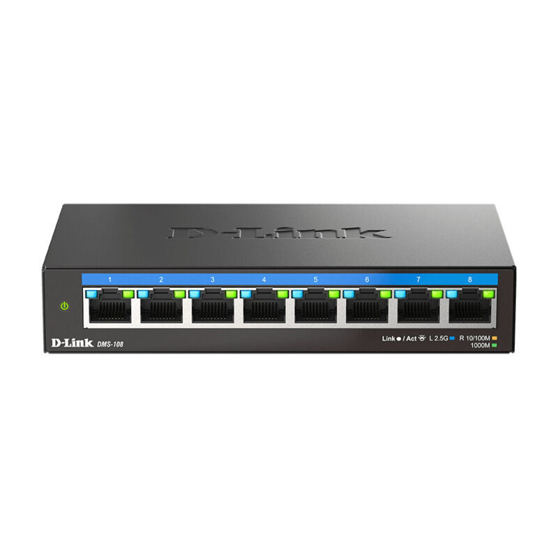 D-LINK DMS-108 8-Port Multi-Gigabit Desktop Switch 