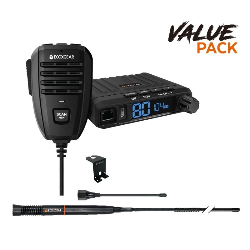 EXG1000-VPack  5-Watt Compact Fixed Mount UHF Radio with USB-C Port - VALUE PACK