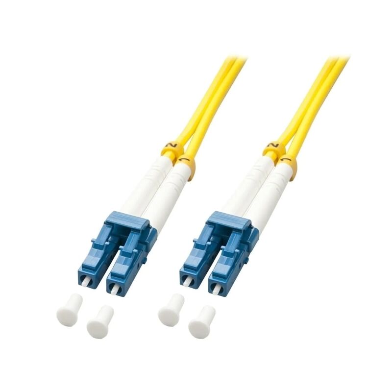 Lindy 5m Fibre Optic Cable LC-LC 9/125um OS2 - Yellow