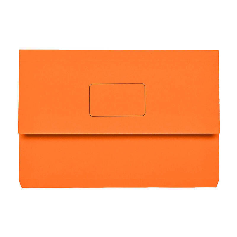 Marbig Slimpick Foolscap Document Wallet Orange