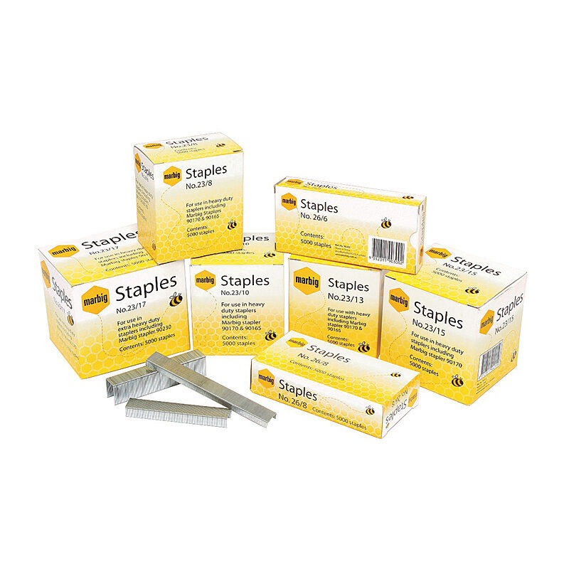 Marbig Staples 23/8mm Box 5000 Heavy Duty