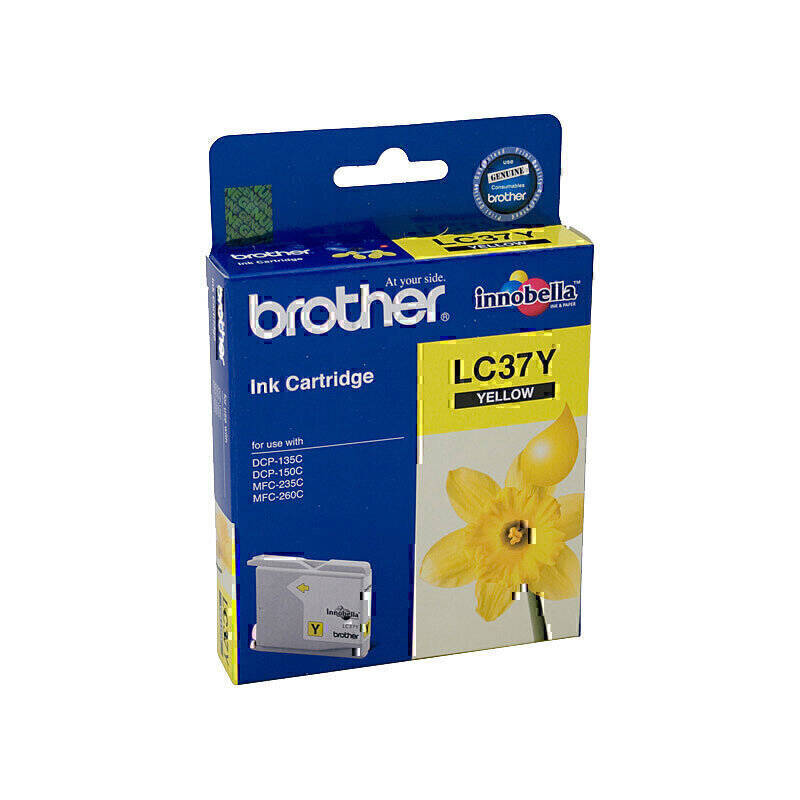 Brother LC-37 Yellow Ink Cartridge OEM