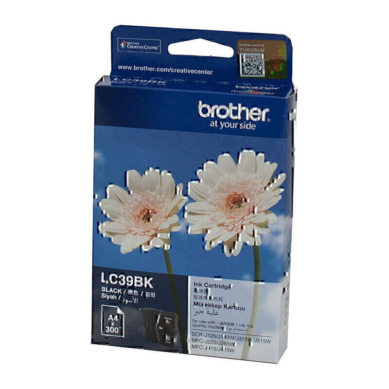 Brother LC-39 Black Ink Cartridge OEM