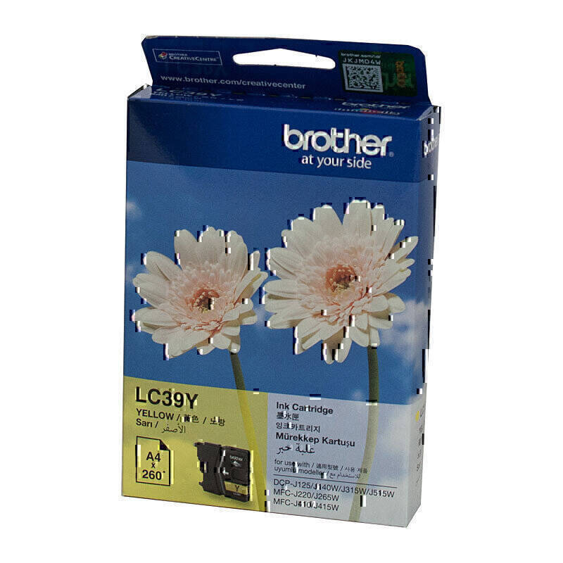 Brother LC-39 Yellow Ink Cartridge OEM