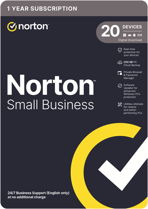 Norton Small Business 1 User 20 Devices 1 Year