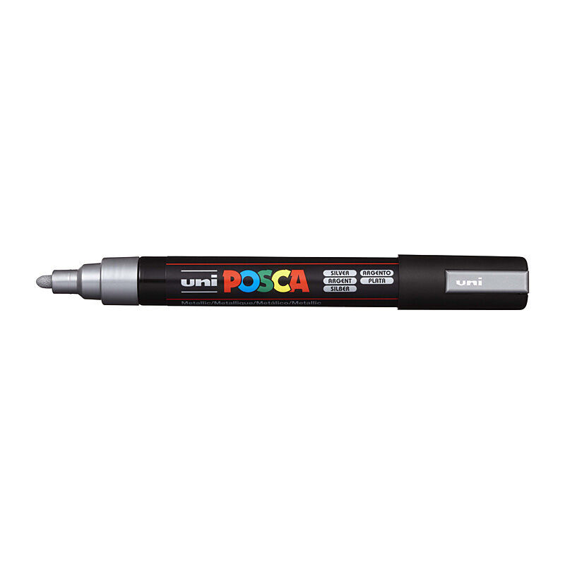 Posca PC-5M Medium Bullet Tip Paint Silver