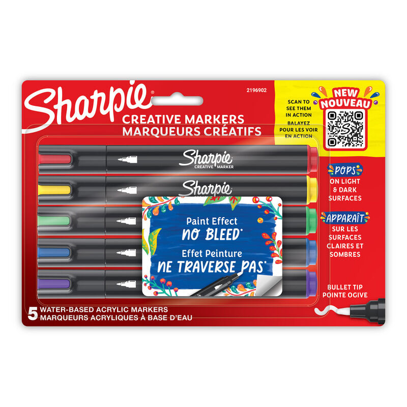 Sharpie Creat Marker Bullet Tip Ast Pack 5 Box 6