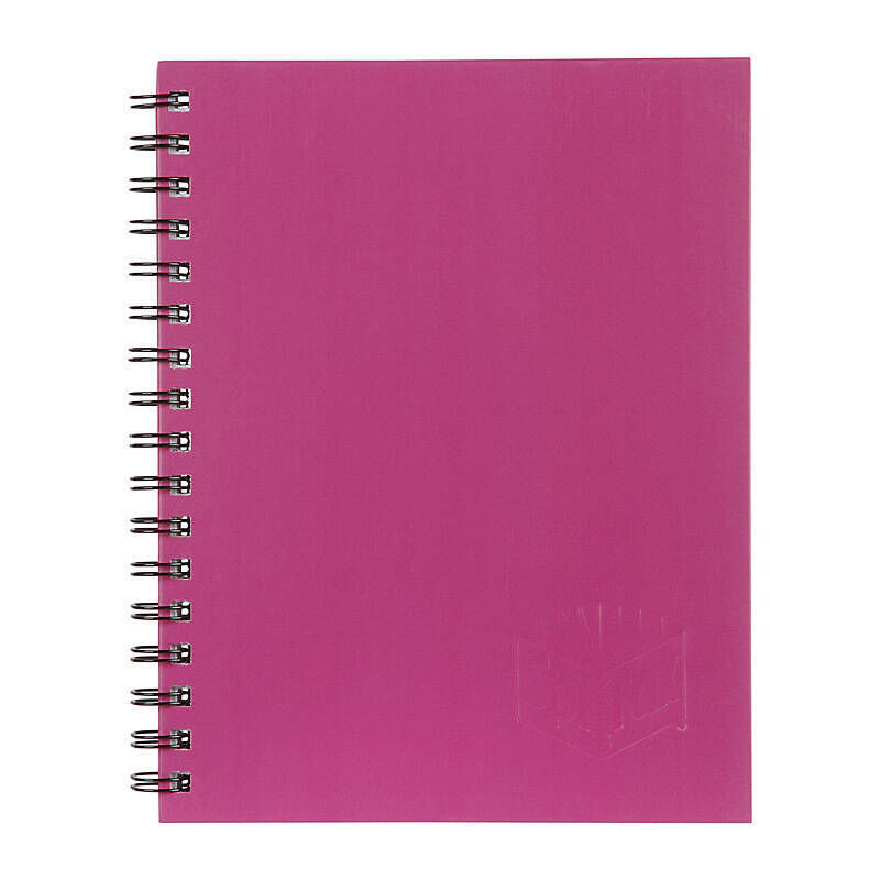Spirax 512 Hard Cover Book A4 200 Page Pink Pack 5