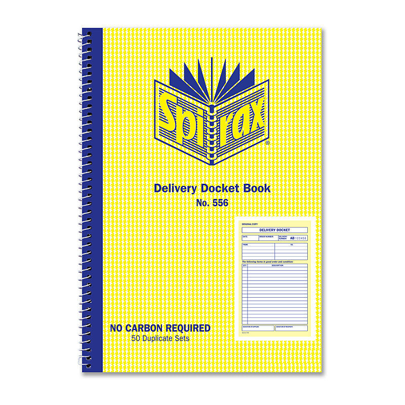 Spirax 556 Delivery Book 207X144mm Pack 10
