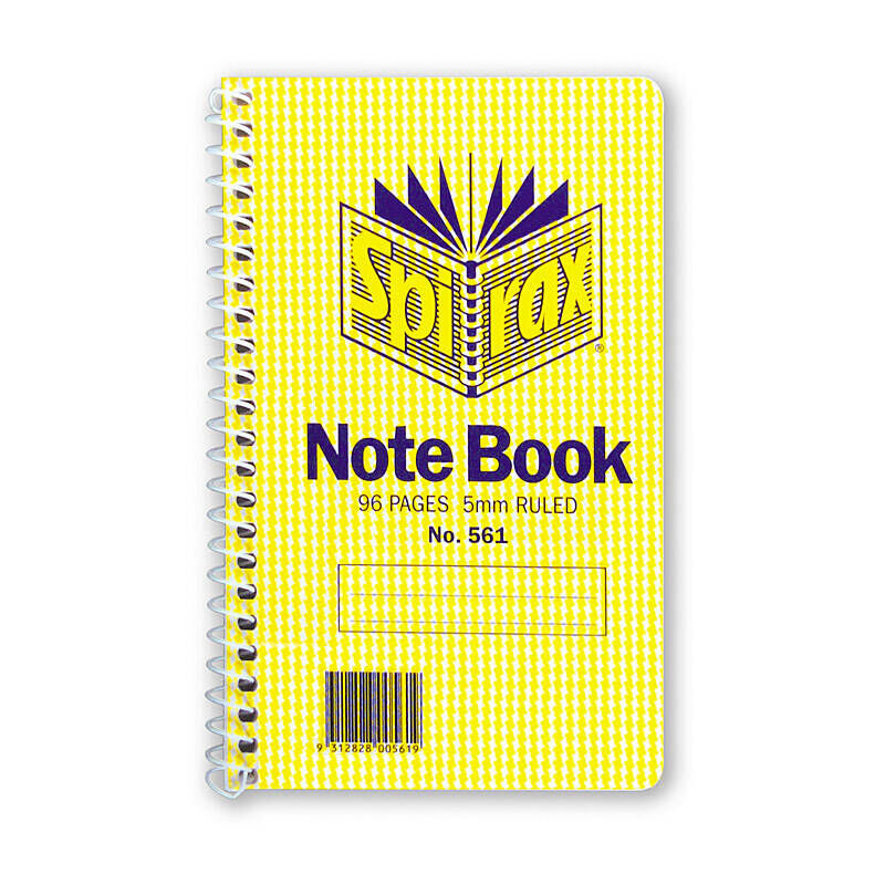 Spirax 561 Notebook 147X87mm 96 Pg S/O Pack 20