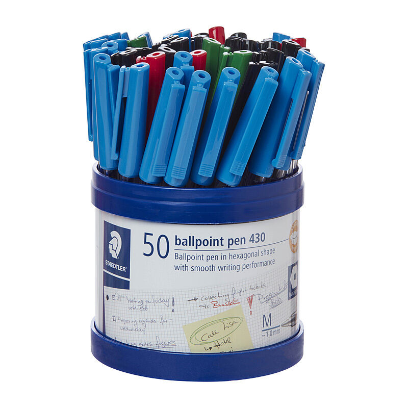 Staedtler Ballpoint430 Medium Ast Cup50