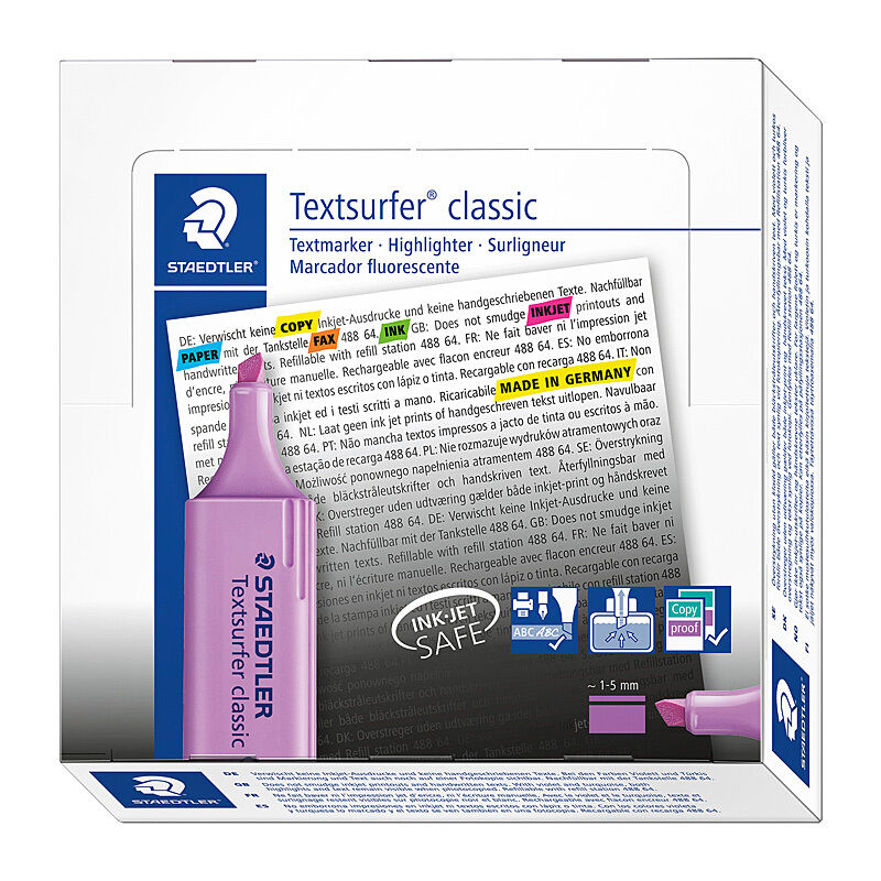 Staedtler Hltr Textsurf Violet Wlt10