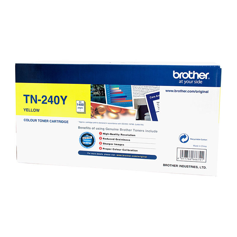 Brother TN-240 Yellow Toner Cartridge OEM